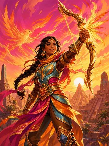 Lyra Sunspire AI fantasy character portrait